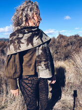 Load image into Gallery viewer, Wool Blanket Wrap/Scarf/Poncho ~ Dark Eucalyptus
