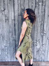 Load image into Gallery viewer, Wild Green Dress ~ Viscose ~ M ~ NEW Homegrown Botanica