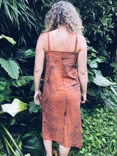 Load image into Gallery viewer, Rusty Orange Strappy Dress ~ Linen ~ S/M Wild Botanica