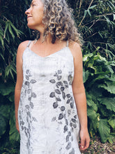 Load image into Gallery viewer, White Strappy Knotweed Dress ~ Linen ~ XL