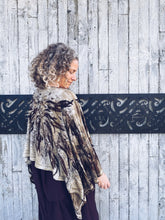 Load image into Gallery viewer, Thread Journeys Draped Shawl Onion Skins & Rust ~ Merino ~ One Size