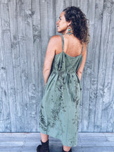 Load image into Gallery viewer, Khaki Strappy Knotweed Dress ~ Linen ~ M/L Wild Botanica