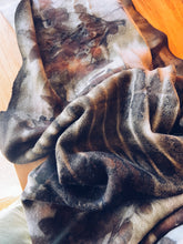 Load image into Gallery viewer, Wool Blanket Wrap/Scarf/Poncho ~ Onion & Rust Homegrown Botanica