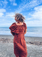 Load image into Gallery viewer, Burnt Orange Dress ~ Linen ~ S/M Wild Botanica