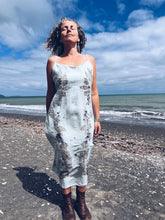 Load image into Gallery viewer, Aqua Strappy Eucalyptus Dress ~ Linen ~ L Wild Botanica