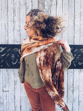 Load image into Gallery viewer, The Ethereal Merino Silk Wrap ~ Onion Skins