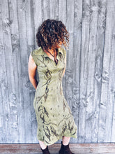 Load image into Gallery viewer, Wild Green Dress ~ Viscose ~ M ~ NEW Homegrown Botanica