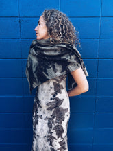 Load image into Gallery viewer, Wool Blanket Wrap/Scarf/Poncho ~ Dark Eucalyptus Homegrown Botanica