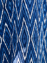 Load image into Gallery viewer, Handwoven Indigo Ikat Scarf - Java - Indigo Blue - Homegrown Botanica
