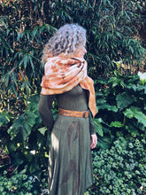 Load image into Gallery viewer, Wool Blanket Wrap/Scarf/Poncho ~ Onion Homegrown Botanica
