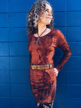 Load image into Gallery viewer, Wild Assymetrical Dress ~ Merino ~ S/M Homegrown Botanica