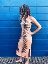 Load image into Gallery viewer, Wild Earthy Apricot Dress ~ Linen ~ XS/S Homegrown Botanica