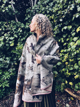 Load image into Gallery viewer, Wool Blanket Wrap/Scarf/Poncho ~ Liquid Amber Homegrown Botanica