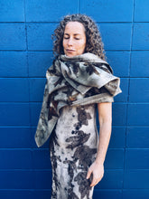 Load image into Gallery viewer, Wool Blanket Wrap/Scarf/Poncho ~ Liquid Amber Homegrown Botanica
