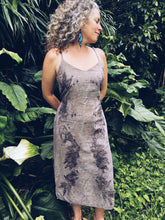 Load image into Gallery viewer, Grey Strappy Dress ~ Linen ~ S/M Wild Botanica