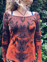 Load image into Gallery viewer, Pink/Orange top ~ Merino ~ M Homegrown Botanica