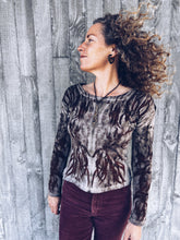 Load image into Gallery viewer, Thread Journeys Crop Long sleeve ~ Merino ~ MTO ~ Your size Homegrown Botanica