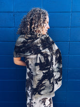 Load image into Gallery viewer, Wool Blanket Wrap/Scarf/Poncho ~ Dark Eucalyptus Homegrown Botanica