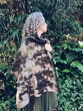 Load image into Gallery viewer, Wool Blanket Wrap/Scarf/Poncho ~ Onion & Rust Homegrown Botanica
