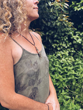 Load image into Gallery viewer, Knotweed Khaki Strappy Dress - S - Homegrown Botanica