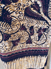Load image into Gallery viewer, Naturally dyed, Batik - Long artpiece - Java Pumpkin flower - Homegrown Botanica