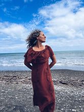Load image into Gallery viewer, Burnt Orange Dress ~ Linen ~ S/M Wild Botanica