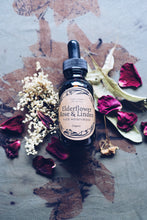 Load image into Gallery viewer, Elderflower, Rose & Linden Facial oil Homegrown Botanica