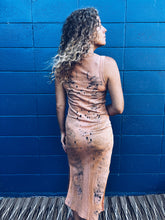 Load image into Gallery viewer, Wild Earthy Apricot Dress ~ Linen ~ XS/S Homegrown Botanica