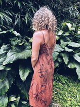 Load image into Gallery viewer, Brown Summer Dress ~ Linen ~ S/M Homegrown Botanica