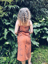 Load image into Gallery viewer, Rusty Orange Strappy Dress ~ Linen ~ S/M Wild Botanica