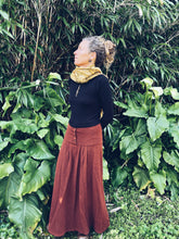 Load image into Gallery viewer, Handwoven Ikat thin Scarf - Java - Yellow - Homegrown Botanica