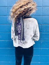 Load image into Gallery viewer, Handwoven Ikat thin Scarf - Java - Purple - Homegrown Botanica