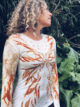 Load image into Gallery viewer, Thread Journeys Firey Eucalyptus Long sleeve ~ Merino ~ L ~ NEW