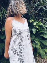 Load image into Gallery viewer, White Strappy Knotweed Dress ~ Linen ~ XL