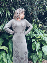Load image into Gallery viewer, Khaki Maxi Dress ~ Linen/Cotton ~ Size L ~ NEW