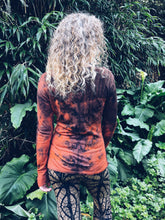 Load image into Gallery viewer, Pink/Orange top ~ Merino ~ M Homegrown Botanica