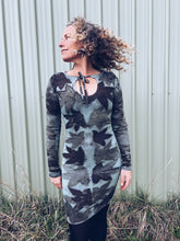 Load image into Gallery viewer, Wild Liquid Amber Blue Dress ~ Merino ~ XXS-S ~ New