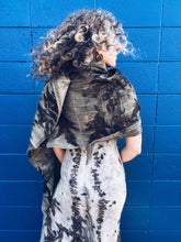 Load image into Gallery viewer, Wool Blanket Wrap/Scarf/Poncho ~ Dark Eucalyptus Homegrown Botanica