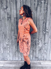 Load image into Gallery viewer, Embroidered pink dress ~ Linen ~ L Homegrown Botanica