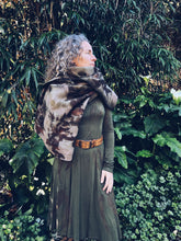Load image into Gallery viewer, Wool Blanket Wrap/Scarf/Poncho ~ Onion & Rust Homegrown Botanica