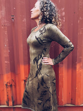 Load image into Gallery viewer, Thread Journeys Khaki Dress ~ Merino ~ S ~ NEW Homegrown Botanica