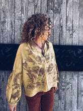 Load image into Gallery viewer, Wild Yellow Shirt ~ Linen ~ L Homegrown Botanica