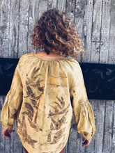 Load image into Gallery viewer, Wild Yellow Shirt ~ Linen ~ L Homegrown Botanica