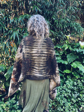 Load image into Gallery viewer, Wool Blanket Wrap/Scarf/Poncho ~ Onion & Rust Homegrown Botanica