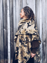 Load image into Gallery viewer, Wool Blanket Wrap/Poncho ~ Oak ~ Xtra long