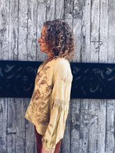 Load image into Gallery viewer, Wild Yellow Shirt ~ Linen ~ L Homegrown Botanica