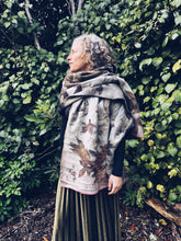 Load image into Gallery viewer, Wool Blanket Wrap/Scarf/Poncho ~ Liquid Amber Homegrown Botanica
