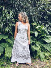 Load image into Gallery viewer, Leafprint Mermaid Dress ~ Linen ~ M