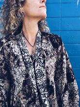 Load image into Gallery viewer, Batik Kimono - Java - Dark Brown - Homegrown Botanica