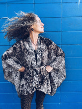 Load image into Gallery viewer, Batik Kimono - Java - Dark Brown - Homegrown Botanica